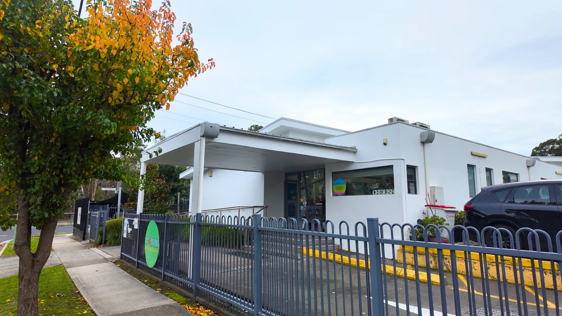Starfish ELC Blackburn South childcare centre exterior with fenced entrance and landscaped surrounds
