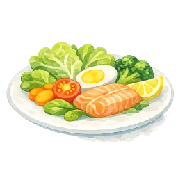 Healthy balanced meal