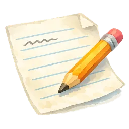 Pencil and writing paper