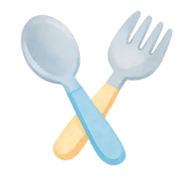 Spoon and fork