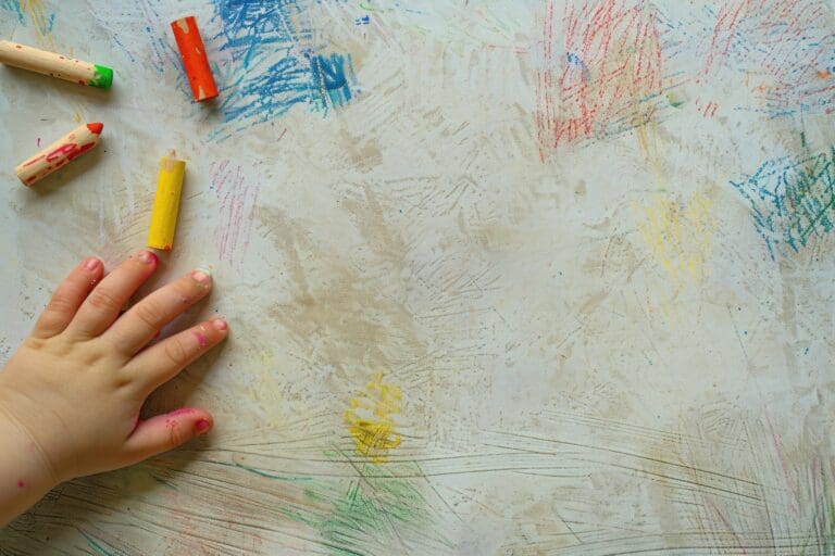 Starfish Early Learning Child’s Growth, Finger hand backgrounds drawing.