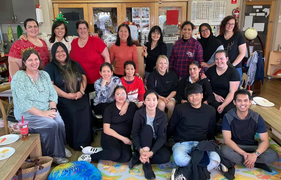 Dedicated educators at Starfish Early Learning Centre collaborating to inspire curiosity, reflection, and continuous growth in early learning, guided by the Reggio Emilia philosophy.
