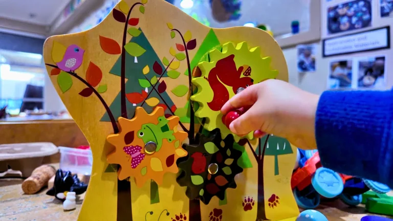 Hands-on puzzle and fine motor learning activity at Starfish ELC Reservoir